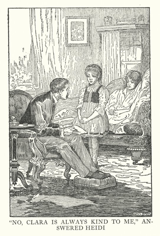 Illustration for Heidi by Johanna Spyri by Louis John Rhead