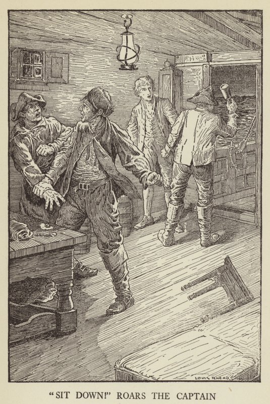 Illustration for Kidnapped by Robert Louis Stevenson by Louis John Rhead