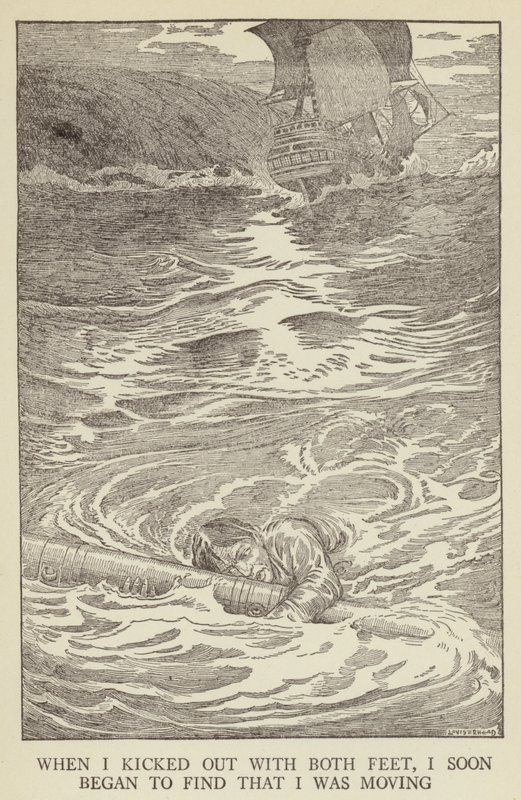 Illustration for Kidnapped by Robert Louis Stevenson by Louis John Rhead