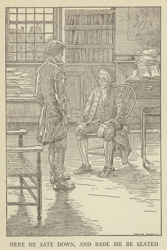 Illustration for Kidnapped by Robert Louis Stevenson by Louis John Rhead