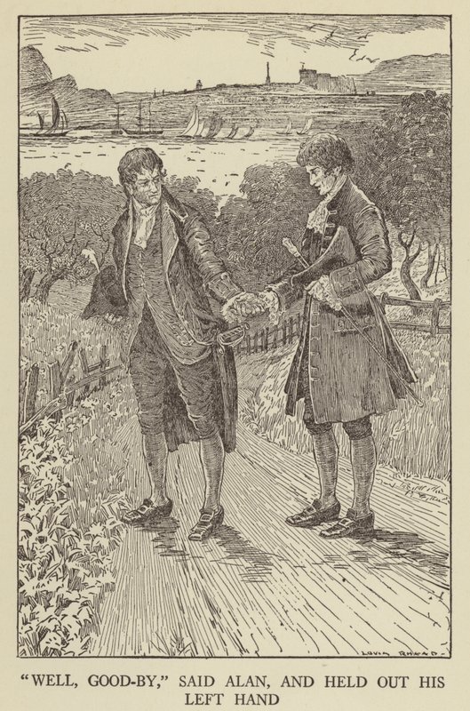 Illustration for Kidnapped by Robert Louis Stevenson by Louis John Rhead