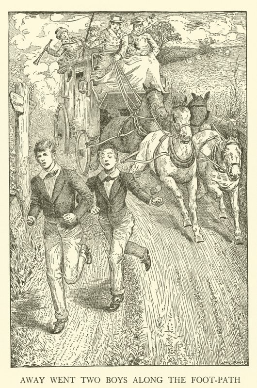 Illustration for Tom Brown’s School-Days by Louis John Rhead