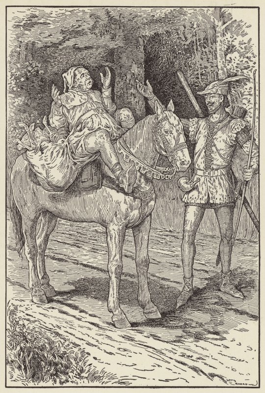 Nay, Quoth Robin, Fear Nothing, for I Will Do Thee No Harm by Louis John Rhead