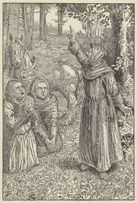 Pray More Earnestly, Quoth Robin by Louis John Rhead