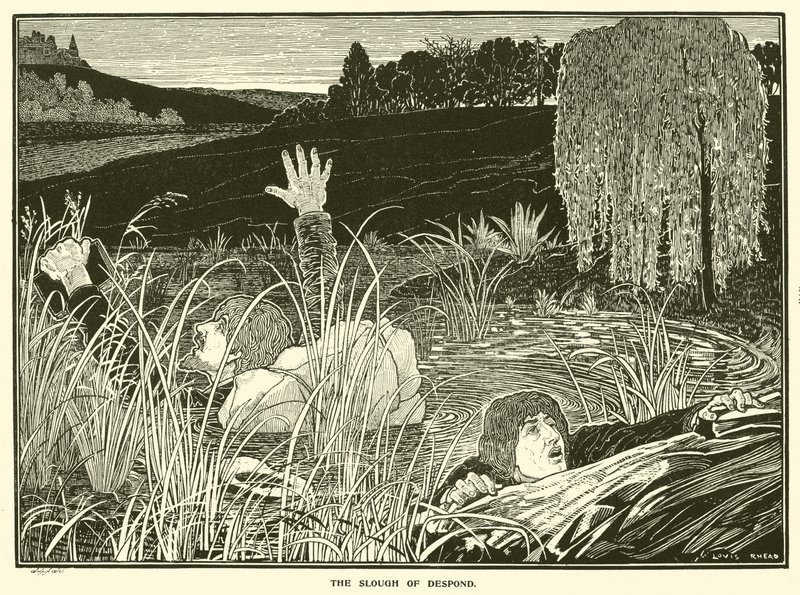 The Slough of Despond by Louis John Rhead