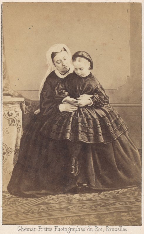Queen Victoria and Her Granddaughter by Louis Joseph Ghemar