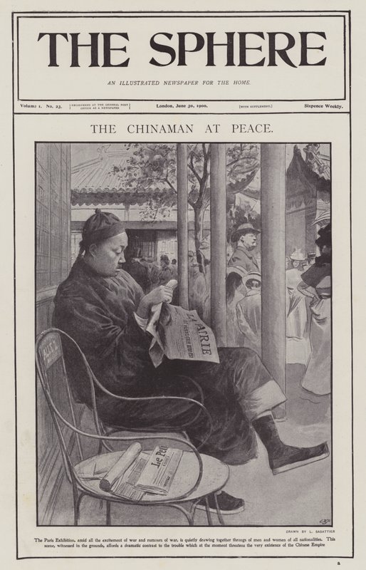 The Chinaman at peace by Louis Remy Sabattier