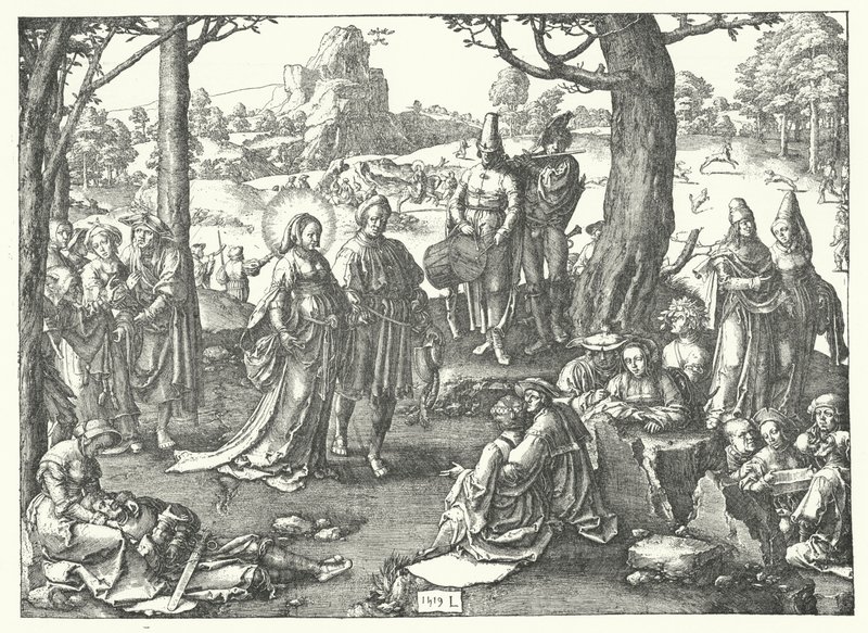 The Dance of the Magdalene by Lucas van Leyden