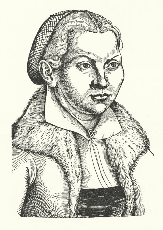 Katharina von Bora, wife of German Protestant reformer Martin Luther by Lucas the Elder (after) Cranach
