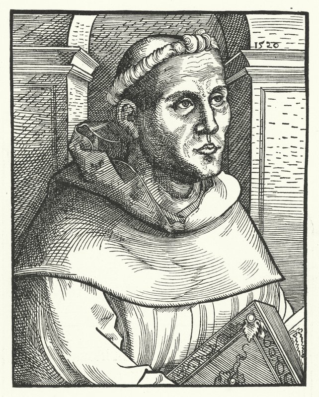 Martin Luther as an Augustinian Monk by Lucas the Elder (after) Cranach