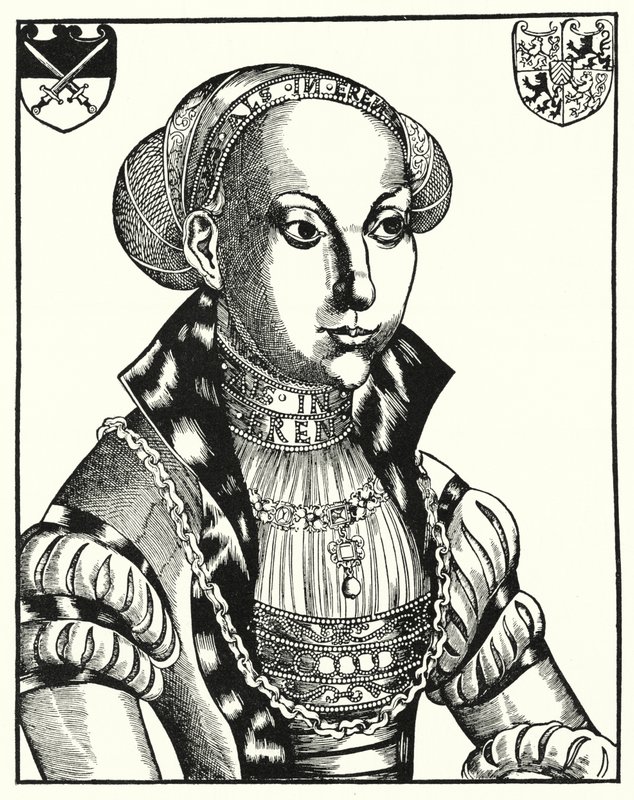 Sybille of Cleves, consort of John Frederick I, Elector of Saxony by Lucas the Elder (after) Cranach