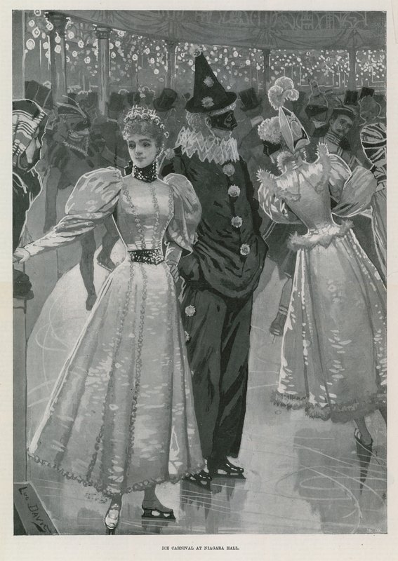 Ice Carnival at Niagara Hall, Westminster London by Lucien Davis