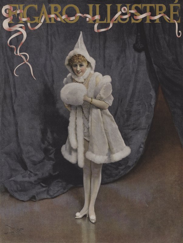 The Daughter of Father Christmas (Cover of Le Figaro Illustre, December 1894) by Lucius Rossi