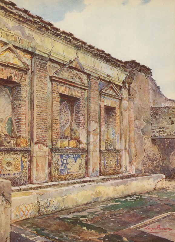 Pompeii: House of the Small Fountain, Mosaic Fountain by Luigi Bazzani