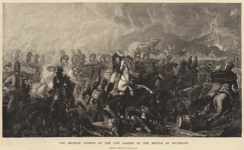 The Decisive Charge of the Life Guards at the Battle of Waterloo by Luke Clennell