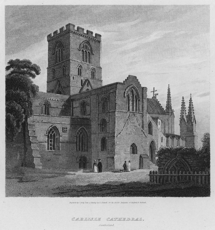 Carlisle Cathedral, Cumberland by Luke (after) Clennell