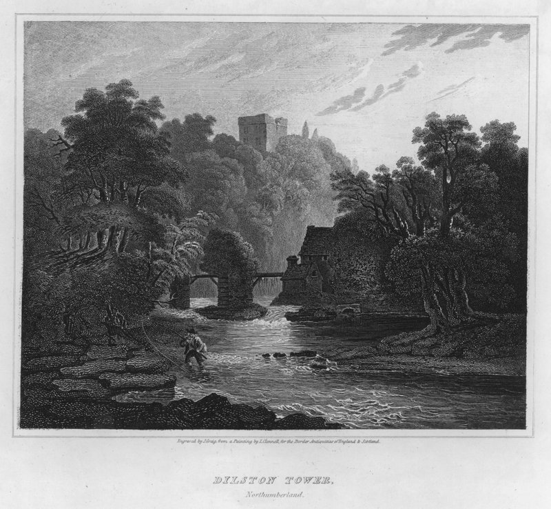 Dilston Tower, Northumberland by Luke (after) Clennell