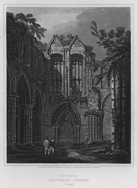Interior of Holyrood Chapel, West End by Luke (after) Clennell