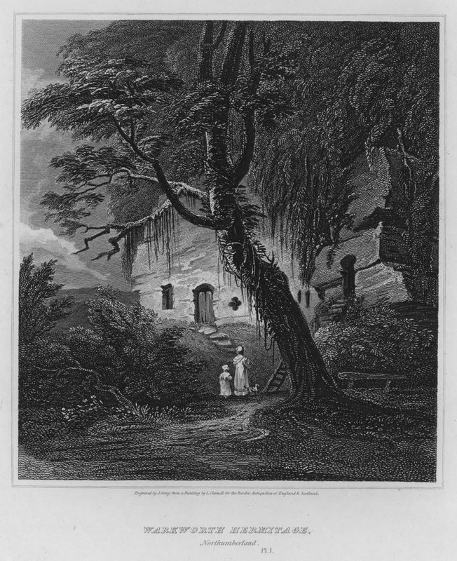 Warkworth Hermitage, Northumberland by Luke (after) Clennell