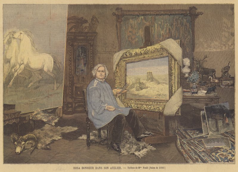 Rosa Bonheur in Her Studio by Madame Consuelo Fould