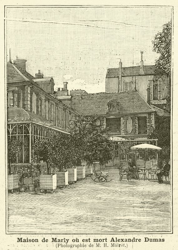House in Marly where French author Alexandre Dumas the Younger died by Mairet
