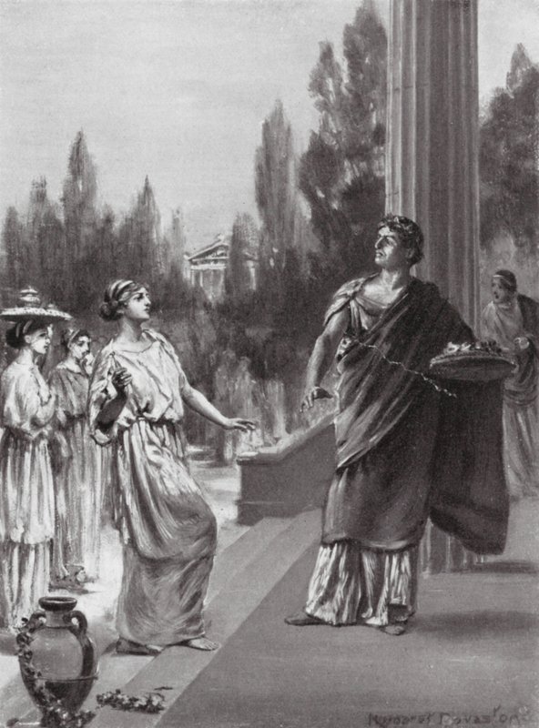 Hipparchus Insults the Sister of Harmodius by Margaret (after) Dovaston