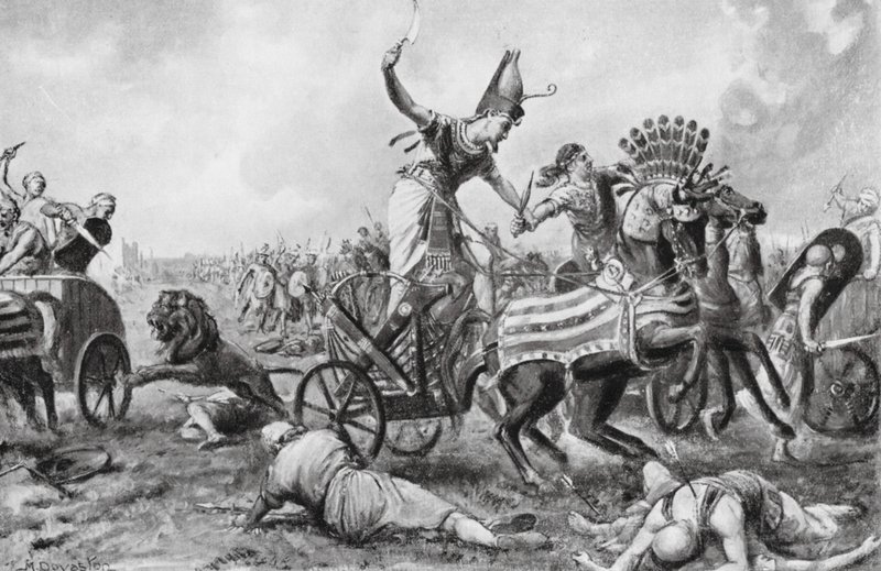 The Battle of Kadesh by Margaret (after) Dovaston