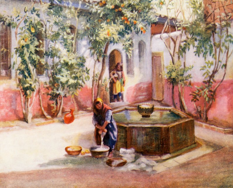 Court of a Damascene House by Margaret Thomas