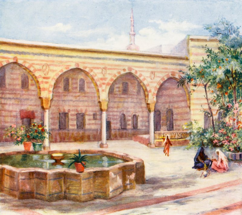 Court of the House of Asad Pasha, Damascus by Margaret Thomas