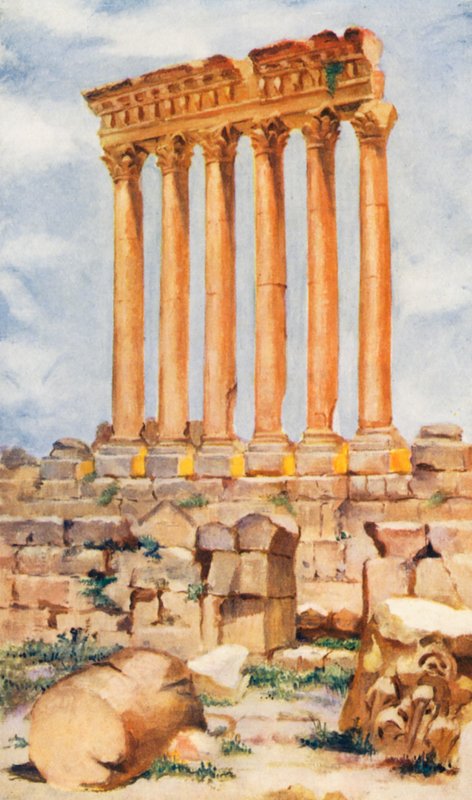 The Temple of Jupiter, Baalbek by Margaret Thomas