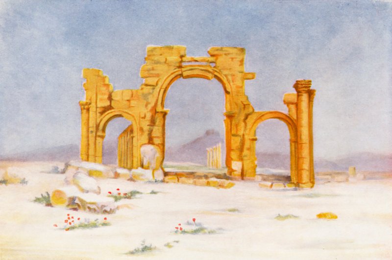 Triumphal Arch, Palmyra by Margaret Thomas