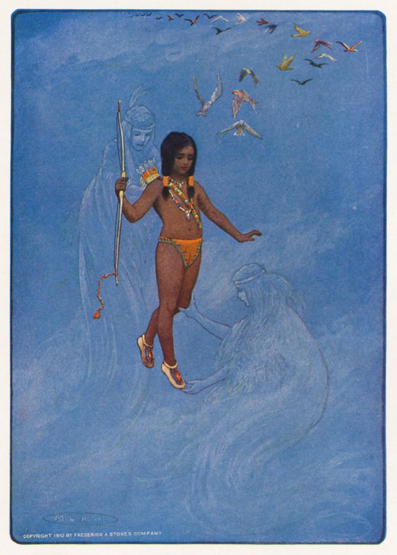 Illustration for Hiawatha by Longfellow by Maria Louise Kirk