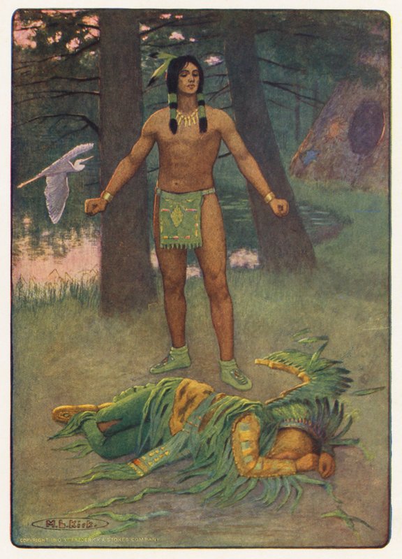 Illustration for Hiawatha by Longfellow by Maria Louise Kirk