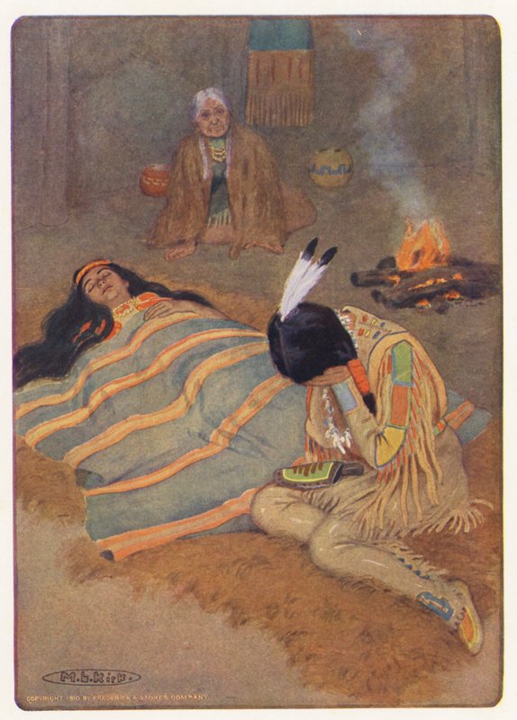 Illustration for Hiawatha by Longfellow by Maria Louise Kirk