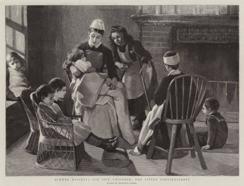 Summer Holidays for Sick Children, the Little Convalescents by Marianne Stokes