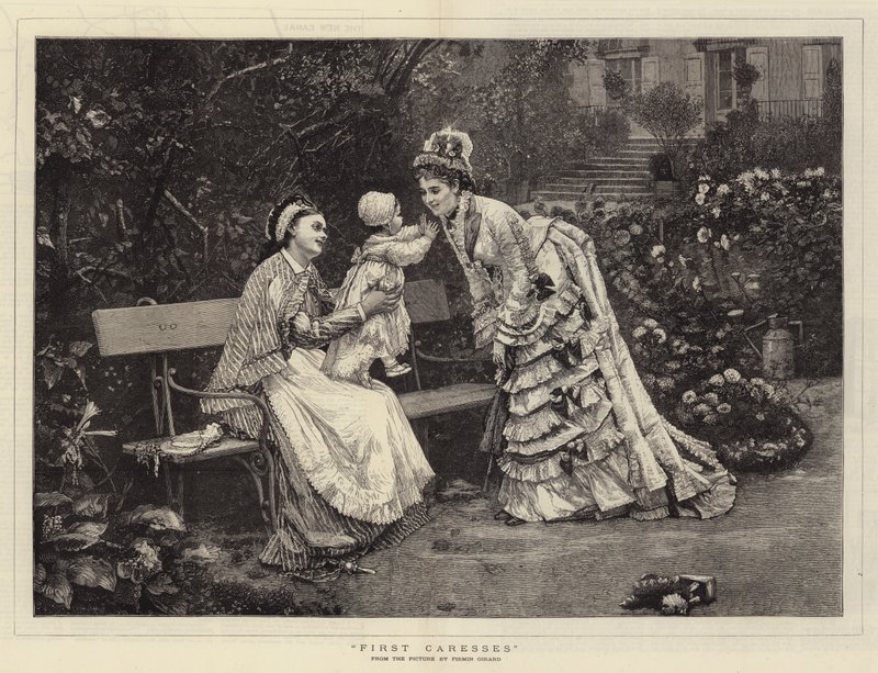 First Caresses by Marie Francois Firmin Girard