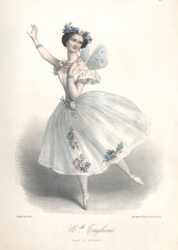 サンドアート絵画 LA DANSEUSE Italian ballet dancer Marie Taglioni in her father Filippo
