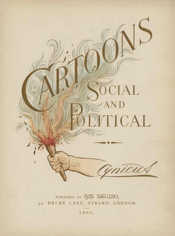 Title page illustration for Cartoons Social and Political by Cynicus by Martin Cynicus Anderson