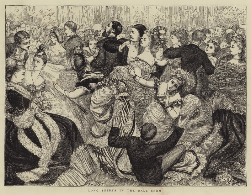 Long Skirts in the Ball Room by Mary Ellen Edwards