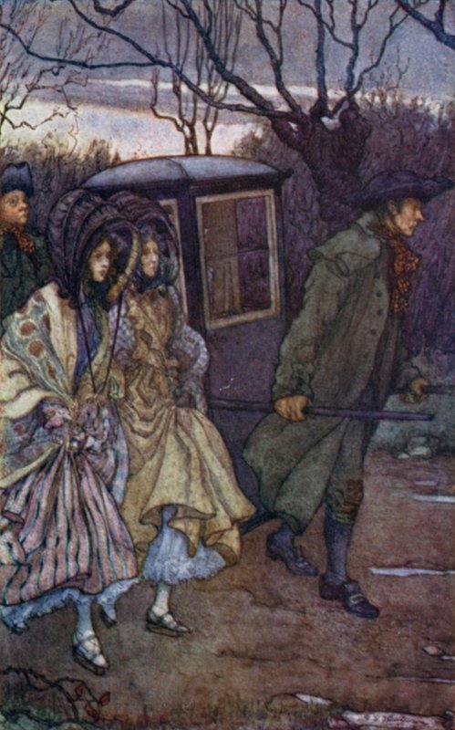 Illustration for Cranford by Mrs Gaskell by Mary V. Wheelhouse
