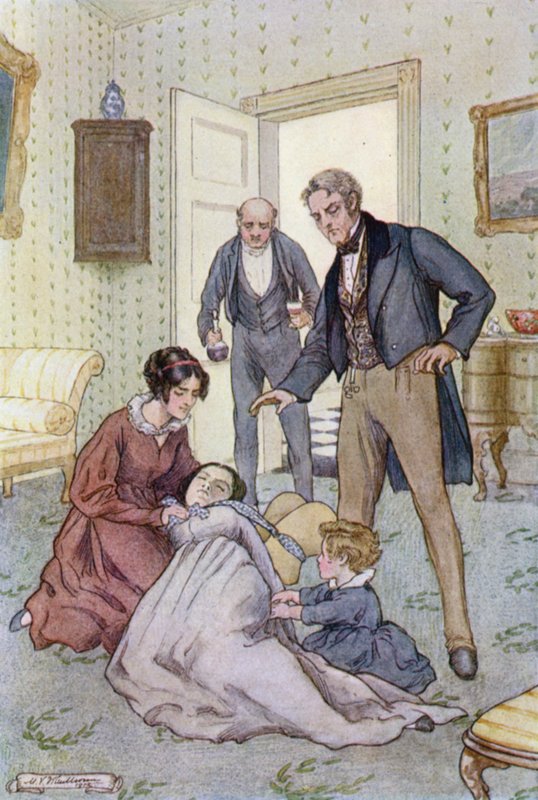 Illustration for Wives and Daughters by Mrs Gaskell by Mary V. Wheelhouse