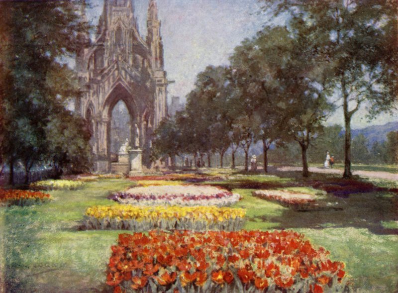 Scottish Gardens: Princes Street Gardens, Edinburgh by Mary Georgina Wade Wilson