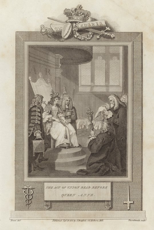 The Act of Union Read Before Queen Anne by Mather Brown
