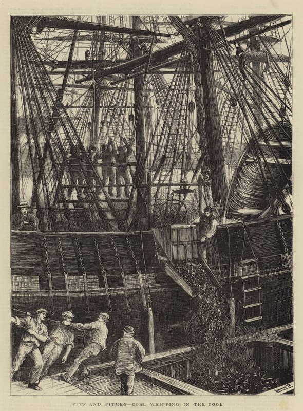 Pits and Pitmen, Coal Whipping in the Pool by Matthew White Ridley