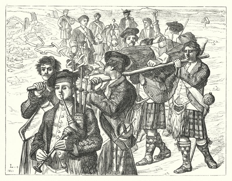 The Night After Culloden by Matthew James (attr. to) Lawless