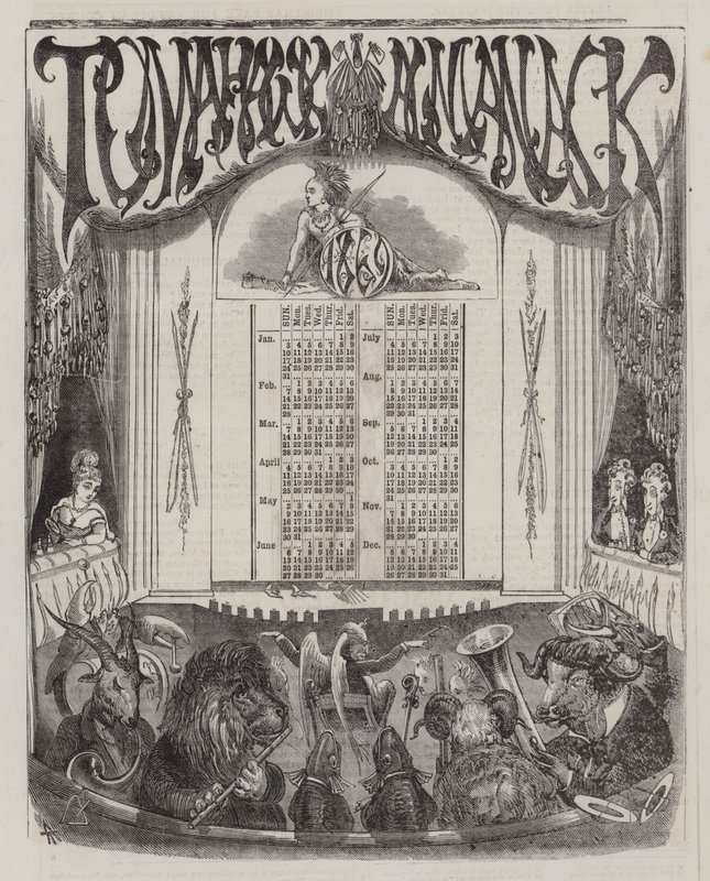 Tomahawk Almanac for 1869 by Matthew