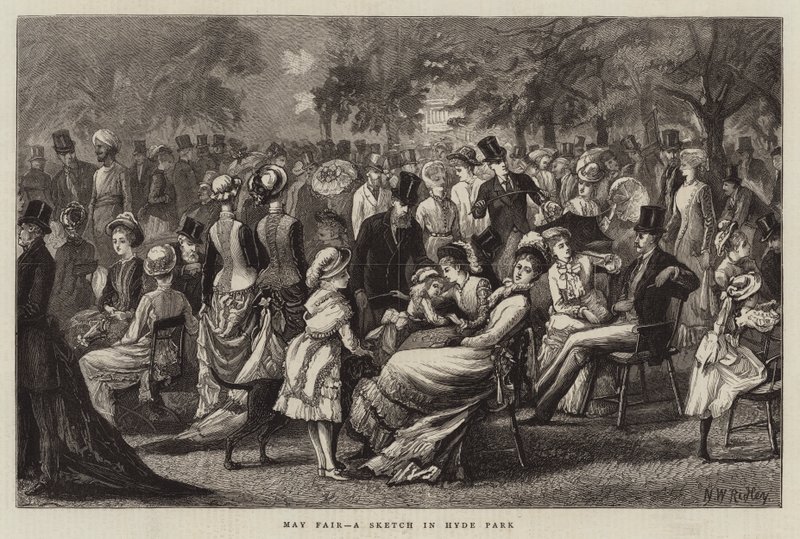 May Fair, a Sketch in Hyde Park by Matthew White Ridley