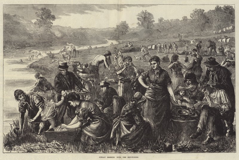 Sunday Morning with the Hop-Pickers by Matthew White Ridley