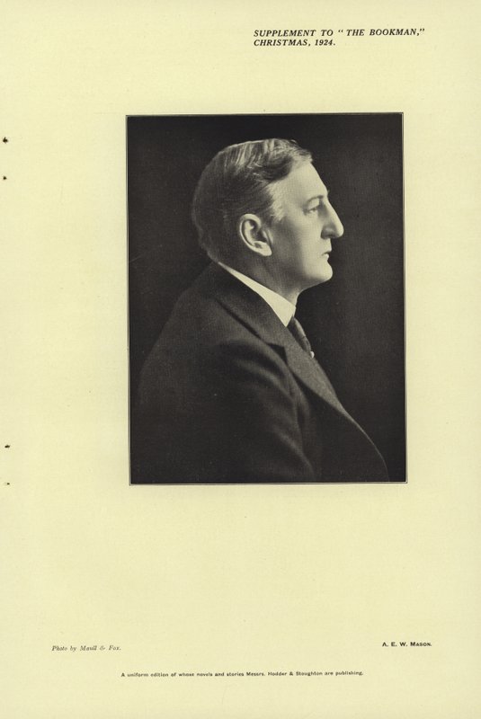 Portrait of A E W Mason by Maull and Fox