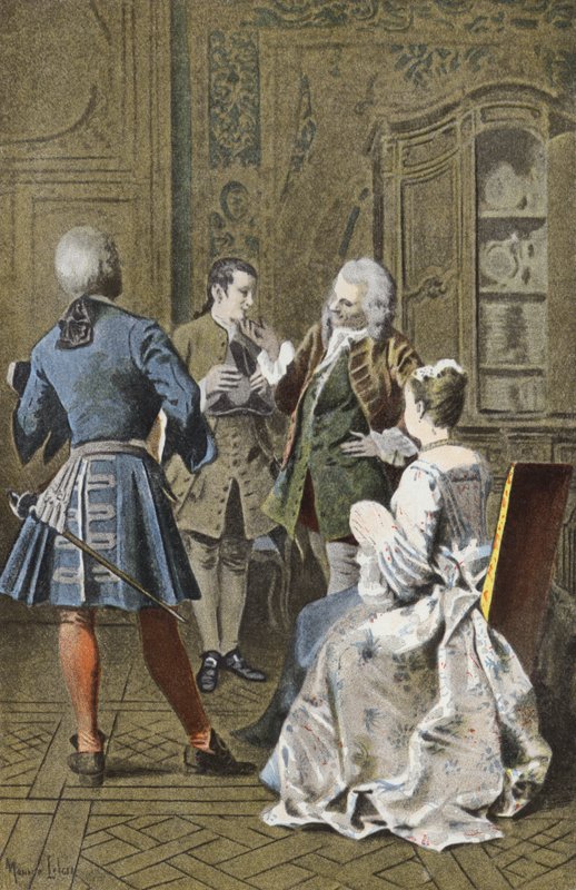 At the House of Monsieur G M by Maurice Leloir